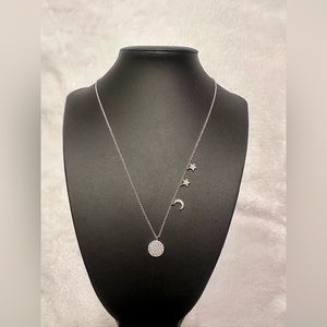 Silver moon & stars necklace. Excellent condition.